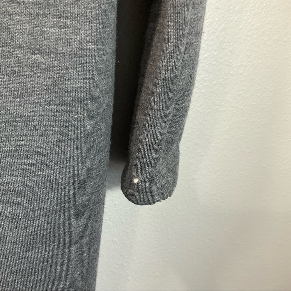 VINCE Two Tone Drape Open Front Wool Gray Cardigan merino wool blend size Small - Picture 9 of 11